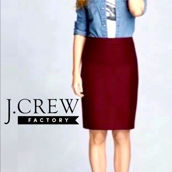 J. Crew Dresses & Skirts - ⭐️J crew cranberry pencil skirt